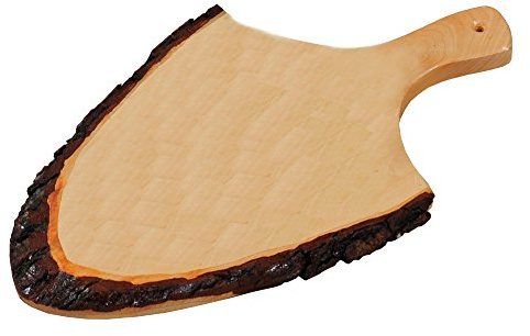 Kesper 61205 Rinden Servierbrett Erle 30-35 x 18 x 2 cm