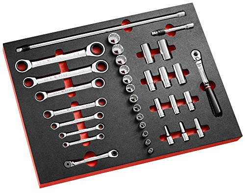 FACOM MODM.S161-212U Module Mousse douilles 12 Pans, Gris, 1/2