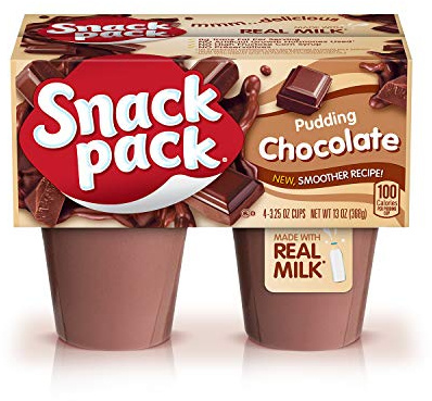 Snack Pack Schokoladen-Puddingbecher, 4 Stück