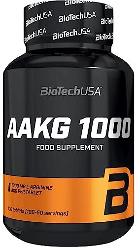 BioTechUSA AAKG 1000 Comprimés | Boost Nitric Oxide | avec 2000mg AAKG par portion | 100 comprimés