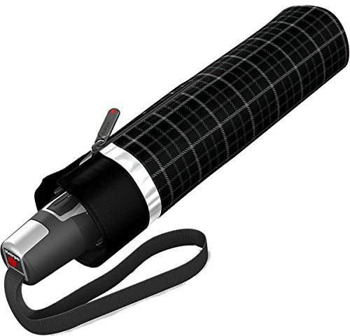 Knirps Regenschirm Fiber T2 Duomatic Sicherheitsschirm Reflect (Black-dot)