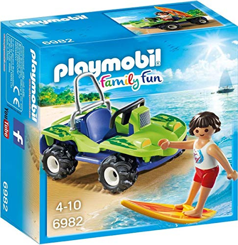 PLAYMOBIL Family Fun 6982 Surfer mit Strandbuggy, Ab 6 Jahren