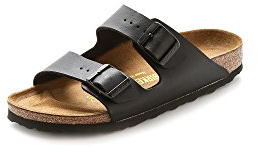 Birkenstock Arizona Donna Nero Camoscio Scarpe Sandali Taglia EU 38