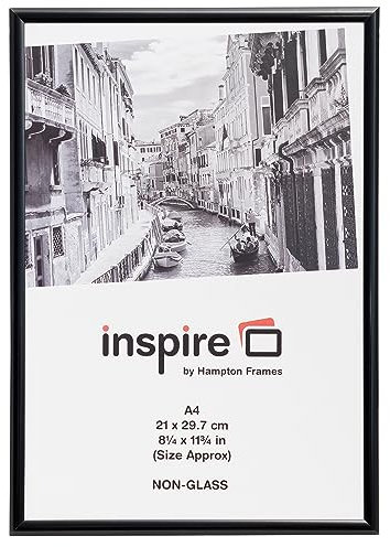 The Photo Album Company A4 Aluminium Certificate Frame, Black