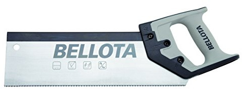 Bellota 4565-12 SERRUCHO COSTILLA MANGO BIMATERIAL 300MM, Acero, 300 mm
