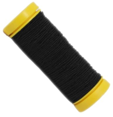 BIG-SAM 10m elastischer Gumminähfaden - Hutgummi - schwarz oder weiß - Sparen durch Mengenkauf (1, Schwarz)