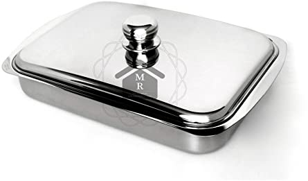 Rostiera bavaria acciaio c coperchio 35cm 6504 msb