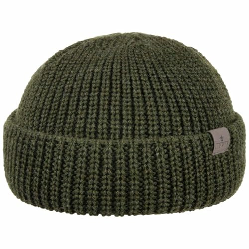 LIERYS Costa Dockermütze Herren Wintermütze aus Schurwolle Made in Germany Strickmütze mit Umschlag Dockercap Herbst Winter