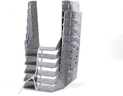 GAH-Alberts 331399 Zapato de viga tipo A - sendzimir galvanizado, 100 x 140 mm / 6 piezas