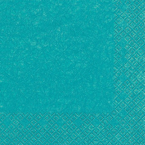 FASHION FOR HOME Home Fashion Lunch-Serviette, Moderne Farben, Türkis, 33 x 33 cm, Einheitsgröße