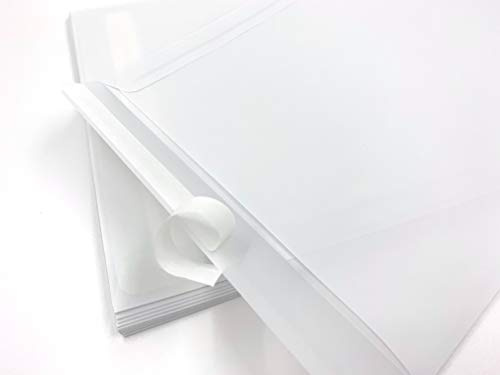 umschlag-discount – transparente Versandtaschen aus Pergamin-Papier für Infoschreiben, Gutscheine, Werbebroschüren & Co – 100 Stück selbstklebende Briefumschläge mit den Maßen 324 x 229 mm (DIN C4)
