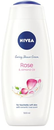 Nivea Caring Shower Gel Indulgent Moisture Rose Cream, 500 ml