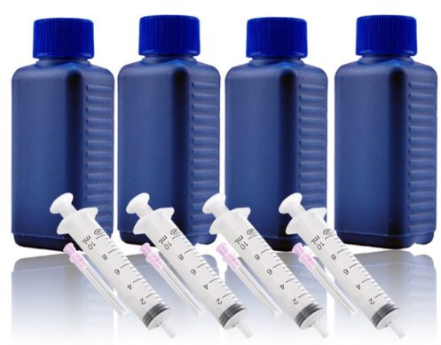 400ml Nachfülltinte Druckertinte Refillset für HP (blau/cyan)