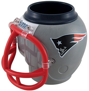 FanMug NFL New England Patriots Kunststoff Tasse, Becher, Sammelbehälter, Dosenhalter