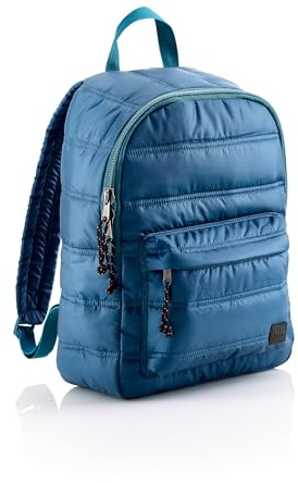 Miquelrius - Großer Rucksack, Doppelfach, 285 x 410 x 130 mm, Reißverschluss, Tragegriff oben, gepolsterter Rücken, Kollektion Nordic Colors, petrol