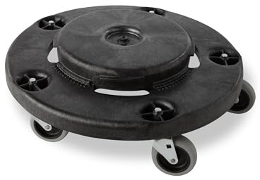 Rubbermaid Commercial Products Brute Transportroller | Für 76 / 121 / 167 / 208 l Brute Behälter | Schwarz