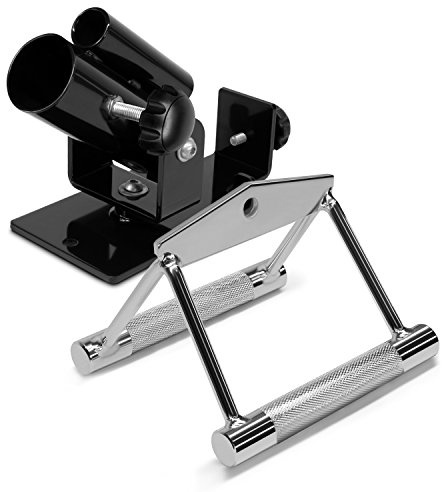 Yes4All Deluxe T-Bar Row Plattform - 360° schwenkbar - Passend für 1 Standard und 2 Olympiastangen – ideal für das Fitnessstudio zu Hause
