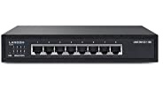 LANCOM GS-1108, Unmanaged Gigabit Ethernet Switch, 8 Ports (10/100/1000 MBit/s), geräuschlos durch lüfterloses Design, integriertes Netzteil