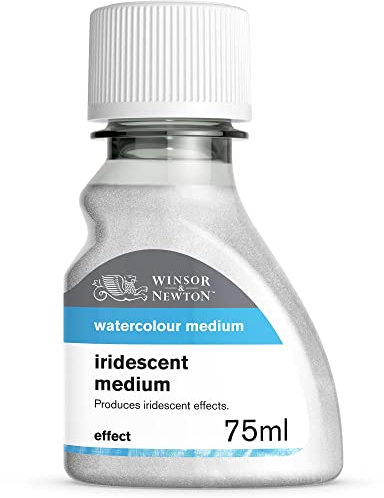 Winsor & Newton 2621764 Aquarell Irisierendes Malmittel, verleiht Aquarellfarben einen Perlmuttartigen Glanz für schillernde, irisierende Effekte - 75ml Flasche