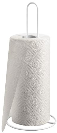 Metaltex Portarotolo da Cucina, Bianco, 14x32 cm