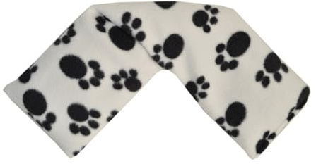 Vagabond Bags Ltd Vagabond Bags Wheat Wrap Cream Paw Fleece, Cream & Black, 47cm x 13cm Approx, Cotswold Lavender, 1 Count