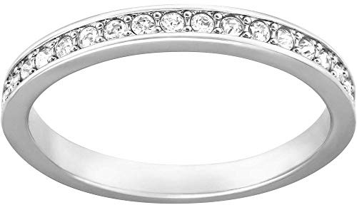 Swarovski Damen-Damenring Metall Kristall 55, Silber 32004449