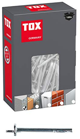 TOX cheville à clouer pour plafonds Top 6 x 65 mm, 100 pièces, 08810206