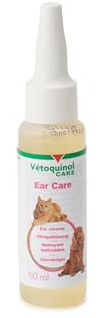 Vetoquinol Ear Care – pflegende Ohrspülung für Hunde & Katzen | mit Calendula & Basilikum – entfernt Ohrenschmalz & Schmutz, hält Gehörgang feucht & geschmeidig – 60 ml