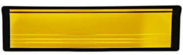 10 Inch Panel Door Letterbox Gold