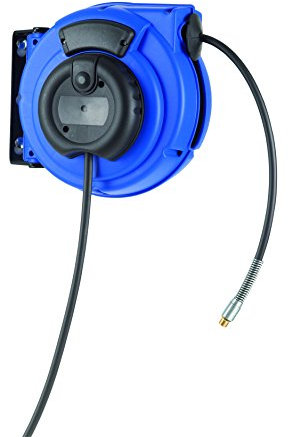 HEDI KBZ09L8 Schwenkbare Druckluft-Federzugtrommel zur Wand- und Deckenmontage 9 m, blau ***NEU***