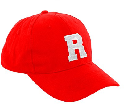 morefaz Unisex pojkar flickor mössa baseball cap röd hatt barn keps alfabet A-Z TM, R, One size