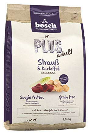 bosch HPC PLUS Vuxen bukett och potatis | Torrhundmat för vuxna hundar av alla raser | enkelt protein | grain-fri | 1 x 2,5 kg