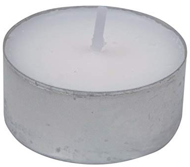Velas de tealight de luz indicadora de lugar para calentadores de vivienda, diámetro 38 mm, altura 4 mm, color rubio (paquete de 100 unidades)