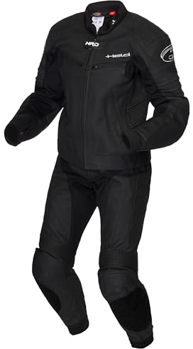 Held Spire Lederkombi 2-tlg. - 100% Rindleder - Soft-Protektoren - Schwarz