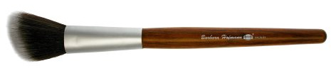 Rougepinsel „Redwood“, schräg, Hightech-Haar, Holzstiel braun gemasert