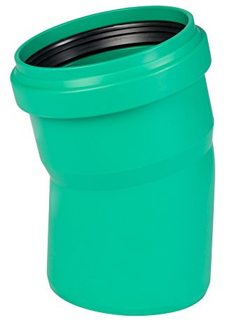 Ostendorf KG 2000 Bogen DN110/15° Abwasserrohr grün - Polypropylen (PP) - Rohrbogen - Einzelstück - Grün - 1 Stück