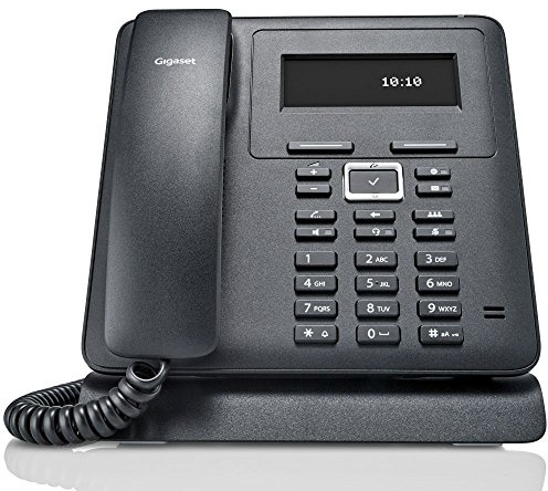 Gigaset Maxwell Basic - leistungsstarkes Desktop-Telefon mit professionellen Funktionen für jedes Unternehmen und jede Home-Office-Umgebung, schwarz