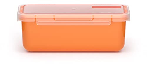 Valira Porta alimentos - Contenedor hermético de 0,75 L hecho en España, color naranja (Hermeticos)