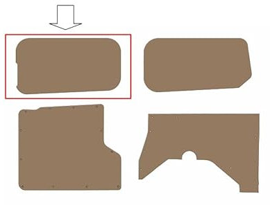 Schweer-begeistert Laderaumverkleidung für Ford Transit Custom Innenausbau Seitenverkleidung Türpappen L1/L2