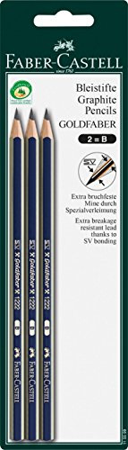 Faber-Castell 115599 – blyertspenna design B, 3 stycken