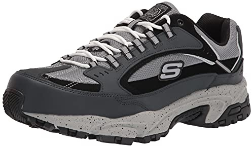 Skechers Sport Men's Stamina Nuovo Cutback Lace-Up Sneaker,Navy/Black,10.5 2E US