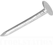 25KG 2 50MM X 2.65 GALVANISED Clout Nails Large Head Roofing DRYLINING