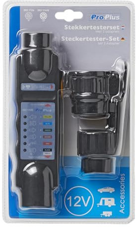 Anhängerbeleuchtung Testen Gerät 7-Polig 13-Polig Anhängersteckdose Camping Lichttester Messgerät Camper Zugfahrzeug Prüf-/Testgerät Anhänger 12V Stecker Steckdose KFZ PKW Fahrzeug Prüfgerät mit 2 Adapter Pol Dose Lichttester Licht Tester Trailer Wohnwagen Beleuchtungstester Test Rücklicht Masse Bremsen Leuchte Dosen Steck Auto Zugfahrzeug Zugmaschine Blinker Bremse Nebelschlussleuchte Testgerät Prüfen Beleuchtung LED Anzeige Prüfer