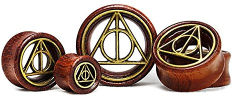 Flesh Tunnel Holz Pyramide Wood 12-30 mm Ear Plug Sattle Fit Double Flared Organic