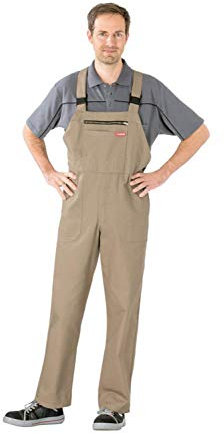 Planam 0153050 Herren BW 290 Latzhose, khaki, Größe 50