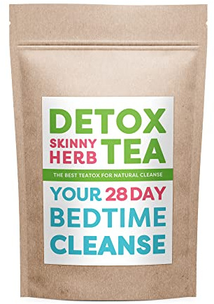 28 Days Bedtime Cleanse Tea: Detox Skinny Herb - Effective Detox Tea, Support Cleanse Tea, 100% Natural