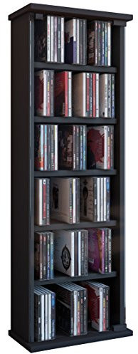 VCM Regal DVD CD Rack Medienregal Medienschrank Aufbewahrung Holzregal Standregal Möbel Bluray Möbel Farbwahl Vetro