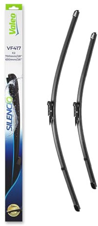 VALEO Silencio Essuie-glace - VF417 - Kit de Balais d'Essuie-glace Plats 700 mm / 650 mm d'Origine de Haute performance, Visibilité Supérieure sur la Route - Avant - Lot de 2 Balais - 574355