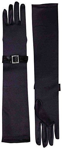 Forum Novelties Diva Abend-Handschuhe mit Schleife schwarz Einheitsgröße