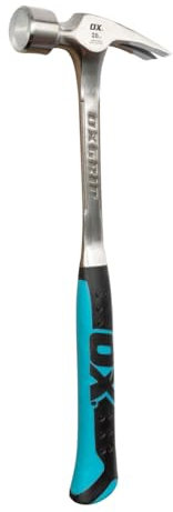 OX OX-P082328 - Straight Claw Framing Hammer with Smooth Face – 28 Oz